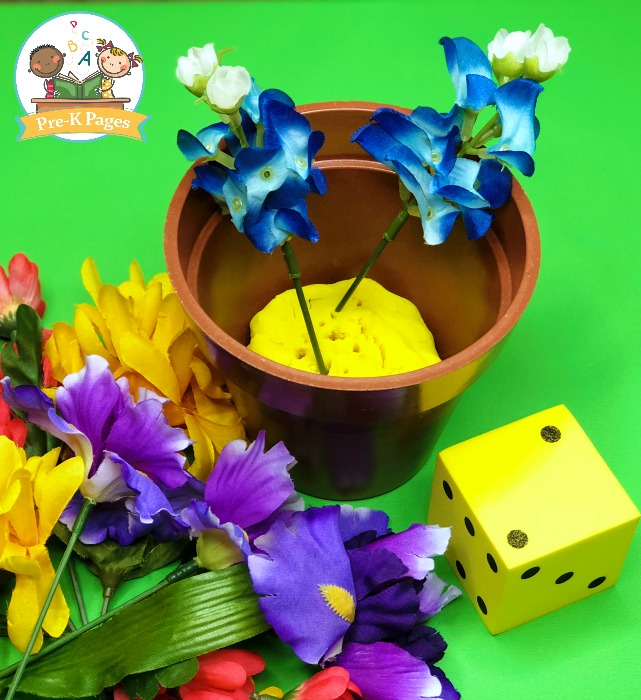 Flower Counting Game for Preschool