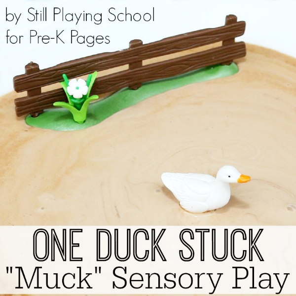 muck sensory play for preschool