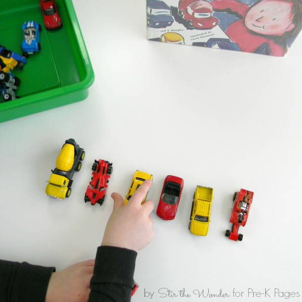 car pattern activity for preschool